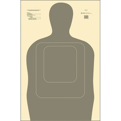 Action Target TQ15GRAY100 TQ-15 Training Target Silhouette Hanging Paper Target 24" x 45" 100 Per Box