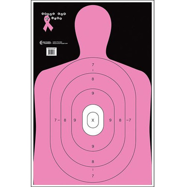Action Target B27ENPT100 B-27E Shoot for the Cure Silhouette Paper Target 23" x 35" 100 Per Box