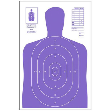 Action Target B27EPR100 B-27E High Visibility Silhouette Paper Target 23" x 35" 100 Per Box