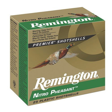 Remington Ammunition 28634 Nitro Pheasant 12 Gauge 2.75" 1 3/8 oz 5 Shot 25 Per Box
