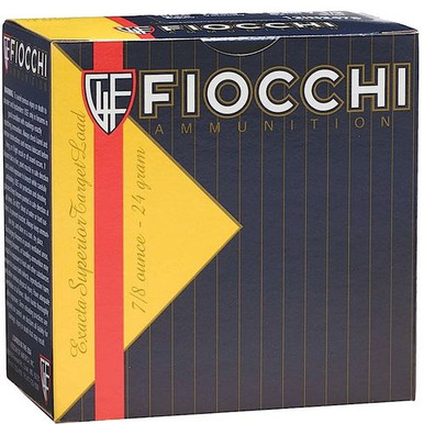 Fiocchi 1278OZ8 Exacta Target Low Recoil 12 Gauge 2.75" 7/8 oz 8 Shot 25 Bx/ 10 Cs