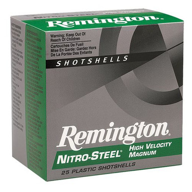 Remington Ammunition 20654 Nitro Steel  12 Gauge 2.75" 1 1/4 oz 2 Shot 25 Bx/ 10 Cs