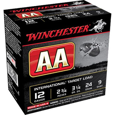 Winchester Ammo AANL129 AA International 12 Gauge 2.75" 7/8 oz 9 Shot 25 Bx/ 10 Cs