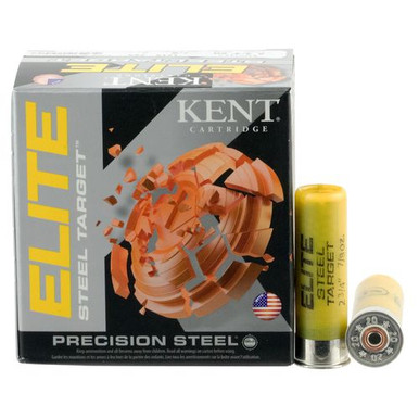 Kent Cartridge E20ST247 Elite Steel Target 20 Gauge 2.75" 7/8 oz 7 Shot 25 Bx/ 10 Cs