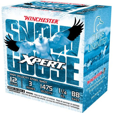Winchester Ammo WXS123BB Xpert Snow Goose High Velocity 12 Gauge 3" 1 1/4 oz BB Shot 25 Bx/ 10 Cs