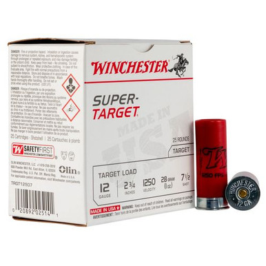 Winchester Ammo Super-Target Light Target 12 Gauge 2.75" 1 oz 7.5 Shot - TRGT12507