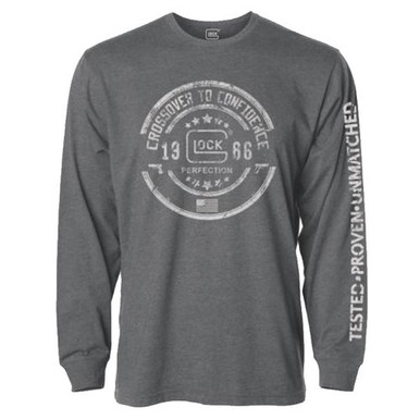 Glock AP95793 Crossover T-Shirt Gray Small Long Sleeve
