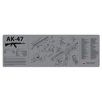 TekMat TEKR36AK47GY Original Cleaning Mat  AK-47 Parts Diagram 12" x 36" Gray