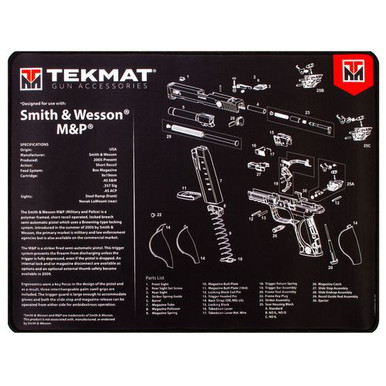 TekMat TEKR20SWNP Ultra Premium Cleaning Mat  S&W M&P Parts Diagram 15" x 20"