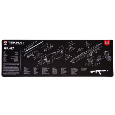 TekMat TEKR44AK47 Ultra Premium Cleaning Mat  AK-47 Parts Diagram 15" x 44"