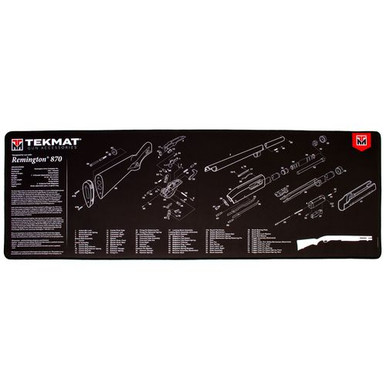 TekMat TEKR44REM870 Ultra Premium Cleaning Mat  Remington 870 Parts Diagram 15" x 44"