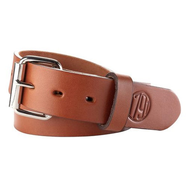 1791 Gunleather BLT014650CBRA Gun Belt 01  46"-50" Leather 1.50" Wide Classic Brown
