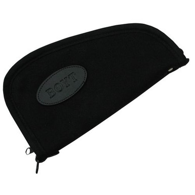 Boyt Harness 0PP630003 Heart-Shaped Pistol Rug 14" Black Canvas with Full Length Zipper & Padding