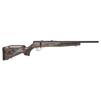 Savage Arms 70849 B22  17 HMR 10+1 Cap 18" Matte Black Rec/Barrel Matte Forest Green Laminate Stock Right Hand (Full Size)