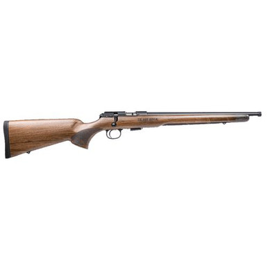 CZ-USA 02370 CZ 457 Royal 22 LR 5+1 16" 1/2"-20 tpi Walnut American Style Comb Stock Black Right Hand