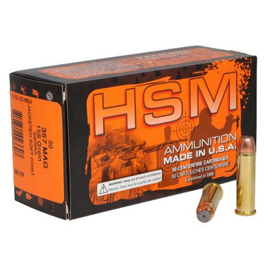 HSM 35722N Pro Pistol  357 Mag 158 gr Jacketed Soft Point 50 Bx/ 10 Cs
