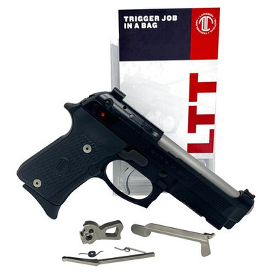 Langdon Tactical Tech LTT-TJ-OPN Trigger Job In A Bag  Beretta 92/96/M9 not A1 NP3 Nickel Teflon/Stainless Single/Double Curved SA 3.50-4 lbs Right
