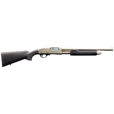 Charles Daly 930228 301 Tactical 12 Gauge Pump 3" 5+1 18.50" Black Vent Rib Barrel, Nickel Aluminum Receiver, Fixed Black Synthetic Stock