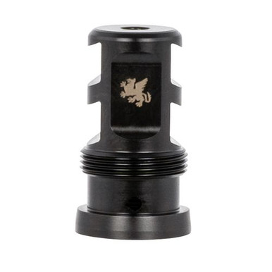 Griffin Armament TMPB22C1228 Paladin 2 Port Taper Mount 22 Cal 1/2"-28 tpi 1.88" 17-4 Stainless Steel Black Melonite QPQ