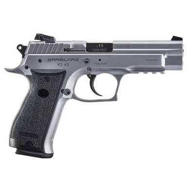Sar USA K245ST10 K2  45 ACP 4.70" 10+1 (2) Overall Stainless Steel Black Polymer Grip