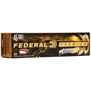 Federal LG45C1 Premium HammerDown 45 Colt (LC) 250 gr Bonded Hollow Point 20 Bx