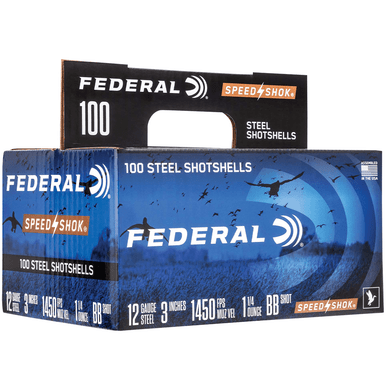 Federal WF1421002 Speed-Shok  12 Gauge 3" 1 1/4 oz 2 Shot 100 Bx
