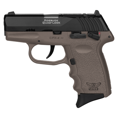 SCCY Industries CPX4CBDERD CPX-4 RD 380 ACP 3.10" 10+1 Black Nitride Stainless Steel Slide Black Polymer Grip NMS CTS-1500 Red Dot