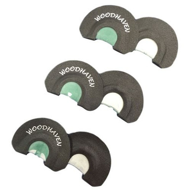 Woodhaven WH091 Ninja  Diaphragm Call Triple Reed Attracts Turkeys Black 3 Per Pkg