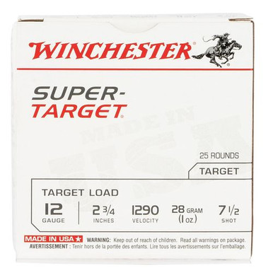 Winchester Ammo Super-Target Light Target 12 Gauge 2.75" 1 oz 7.5 Shot - TRGT12907