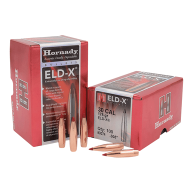 Hornady 3074 ELD-X 30 Cal .308 178 gr Extremely Low Drag eXpanding 100 Per Box