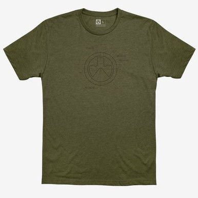 Magpul MAG1118-317-S Engineered  OD Green Small Short Sleeve