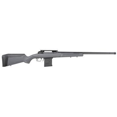 Savage Arms 57457 110 Tactical 6.5 Creedmoor 10+1 Cap 24" Matte Black Rec/Barrel Matte Gray Fixed AccuStock with AccuFit Stock Left Hand (Full Size)