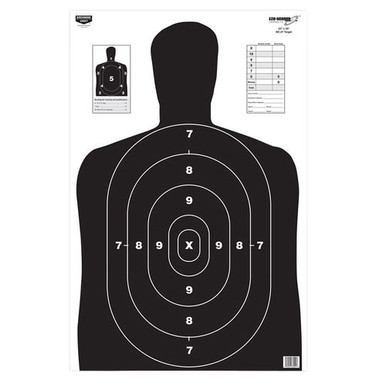 Birchwood Casey 37021 EZE-Scorer BC-27 Silhouette Paper Target 23" x 35" 100 Per Pack