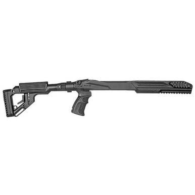 FAB Defense FX-UASR1022B UAS-R Precision Stock Conversion Kit Left Side Folding with Adjustable Cheekrest Matte Black Synthetic for Ruger 10/22