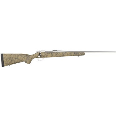 Howa HHS63113 1500  308 Win 5+1 Cap 22" TB Stainless Steel Rec/Barrel Green with Black Webbing Fixed HS Precision Stock Right Hand (Full Size)