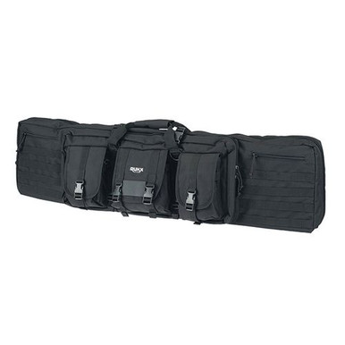 Rukx Gear ATICT36DGB Tactical Double Gun 36" Water Resistant Black 600D Polyester with Non-Rust Zippers Holds up to 2 Rifles