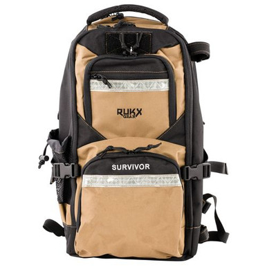 Rukx Gear ATICTSURT Survivor Bag Floatable Tan 600D Polyester with Non-Rust Zippers 20" x 11" x 10"