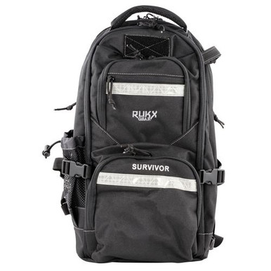 Rukx Gear ATICTSURB Survivor Bag Floatable Black 600D Polyester with Non-Rust Zippers 20" x 11" x 10"