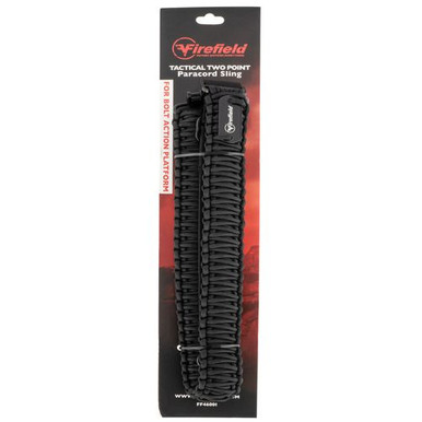 Firefield FF46001 Two Point Tactical Sling 1.50" W x 37.50"-45" L Adjustable Black 550 Nylon Paracord