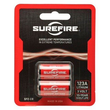 SureFire SFLFP123 CR123A  3 Volts Lithium 1550 mAh 2pk