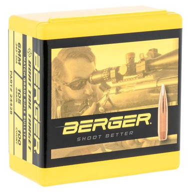 Berger Bullets 24428 Target  6mm .243 105 gr Boat-Tail (BT) 100 Per Box