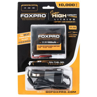 Foxpro SUPBATTCHG Super High Capacity Battery & Car Charger  11.1  Volt