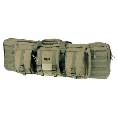 Rukx Gear ATICT36DGG Tactical Double Gun 36" Water Resistant Green 600D Polyester with Non-Rust Zippers Holds up to 2 Rifles