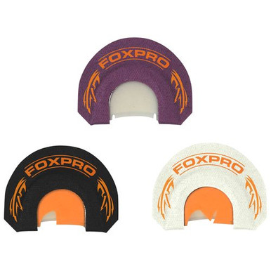 Foxpro HYBRID SPUR COMBO Crooked Spur Hybrid Spur Combo Pack Diaphragm Call Double Reed Turkey Sounds Attracts Turkeys Black/Purple/White 3 Piece
