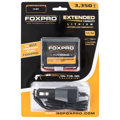 Foxpro EXTBATTCHGRAKE Extended Capacity Battery & Car Charger  11.1  Volt