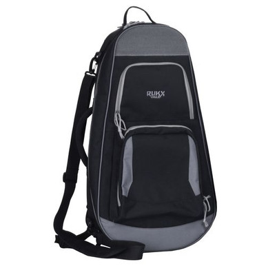 Rukx Gear ATICTARPB Discrete AR-Pistol Bag Black 600D Polyester with Elastic Keeper Strap Ends & Detachable Buckles 13.70" x 4.70" x 25.50"