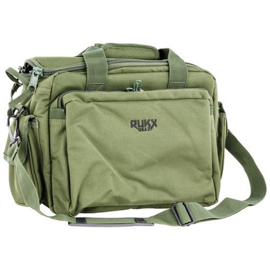 RUKX GEAR ATICTRBG Tactical Range Bag  16" Green Green 600D Polyester