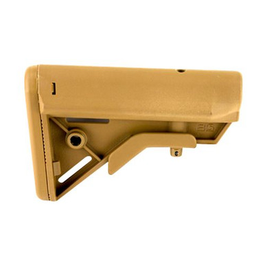 B5 Systems BRV1086 Bravo Stock  Coyote Brown Synthetic for AR-15, M4 with Mil-Spec Receiver Extension (Tube Not Included)