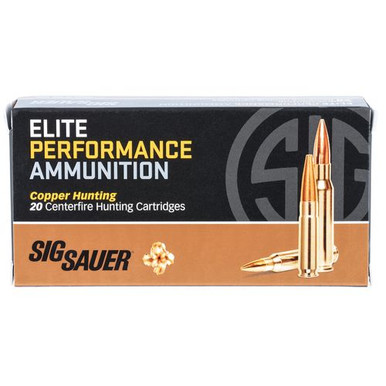 Sig Sauer E6MMCH120 Elite Copper Hunting  6mm Creedmoor 80 gr Copper Hollow Point 20 Bx/ 10 Cs