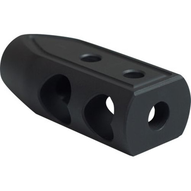 TIMBER CREEK OUTDOOR INC 65HBBLC Heart Breaker Muzzle Brake 6.5 Creedmoor/6.5 Grendel 5/8"-24 tpi Black Cerakote Aluminum